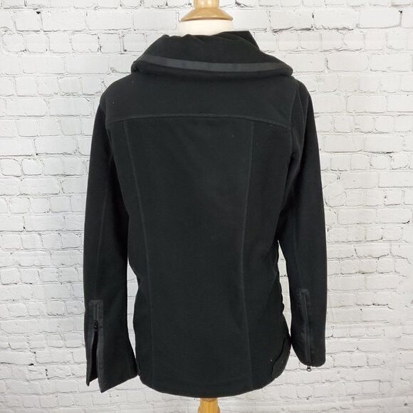 LULULEMON ATHLETICA Lululemon Black Fleece Moto Jacket sz 4 Soft Cozy - Picture 4 of 7